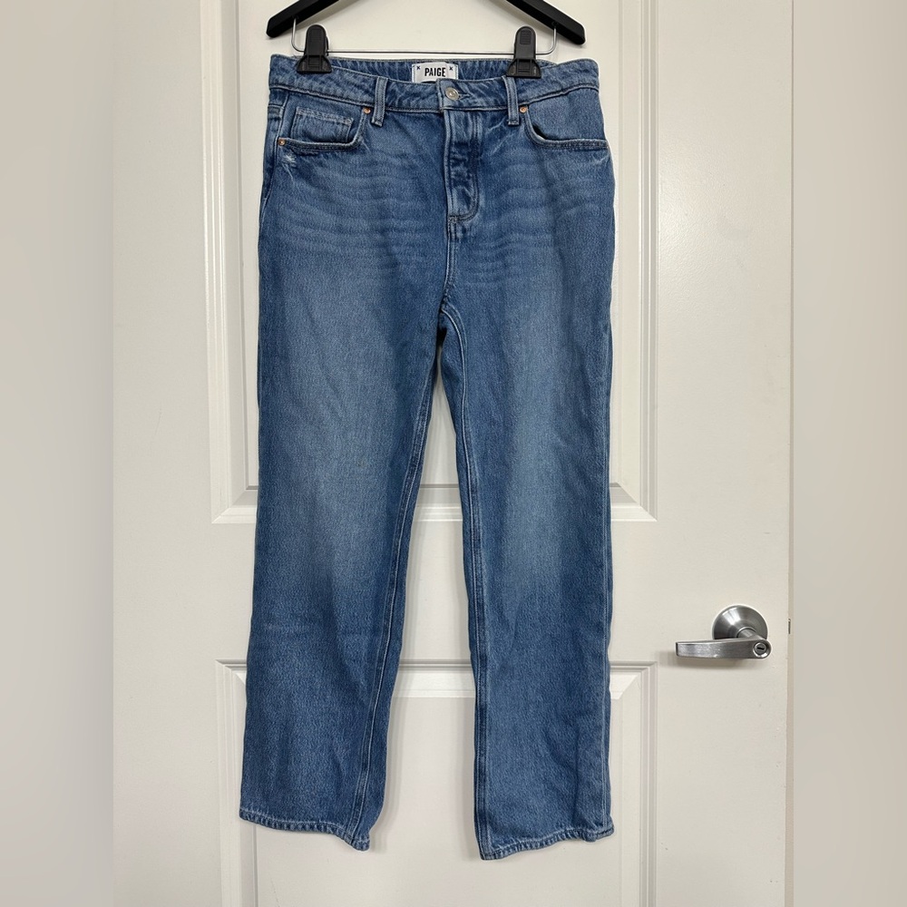 PAIGE Blue Straight-Leg Jeans
